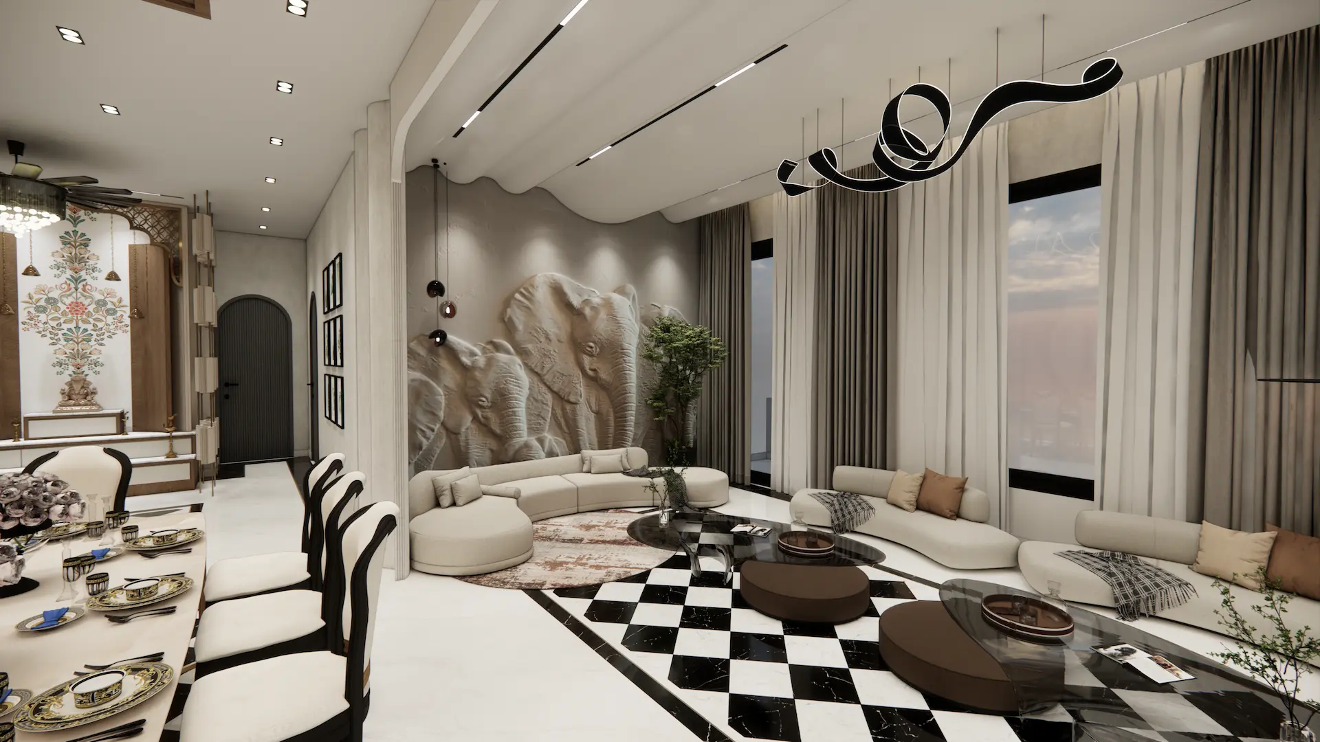 3 BHK Interior Design Cost in Noida — Room-by-Room Breakup