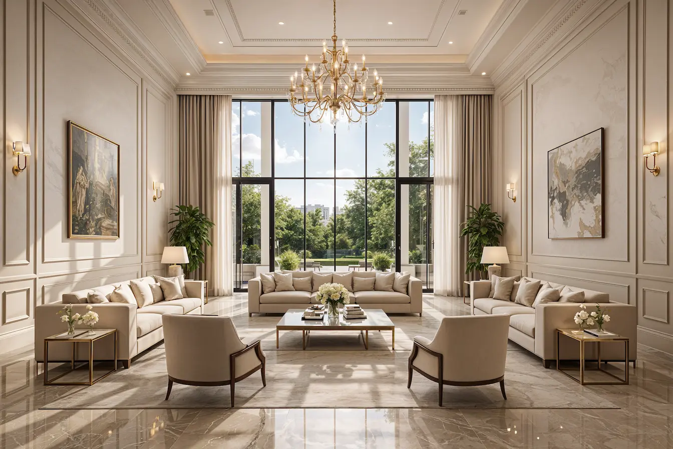 Hall interior — The Imperial Mansion, Saharsa Bihar