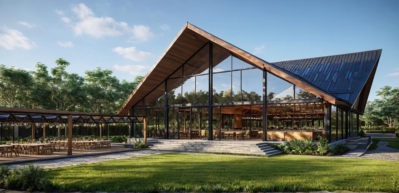 Bliss Glass House — a glass-and-timber architectural residence in Bijnor