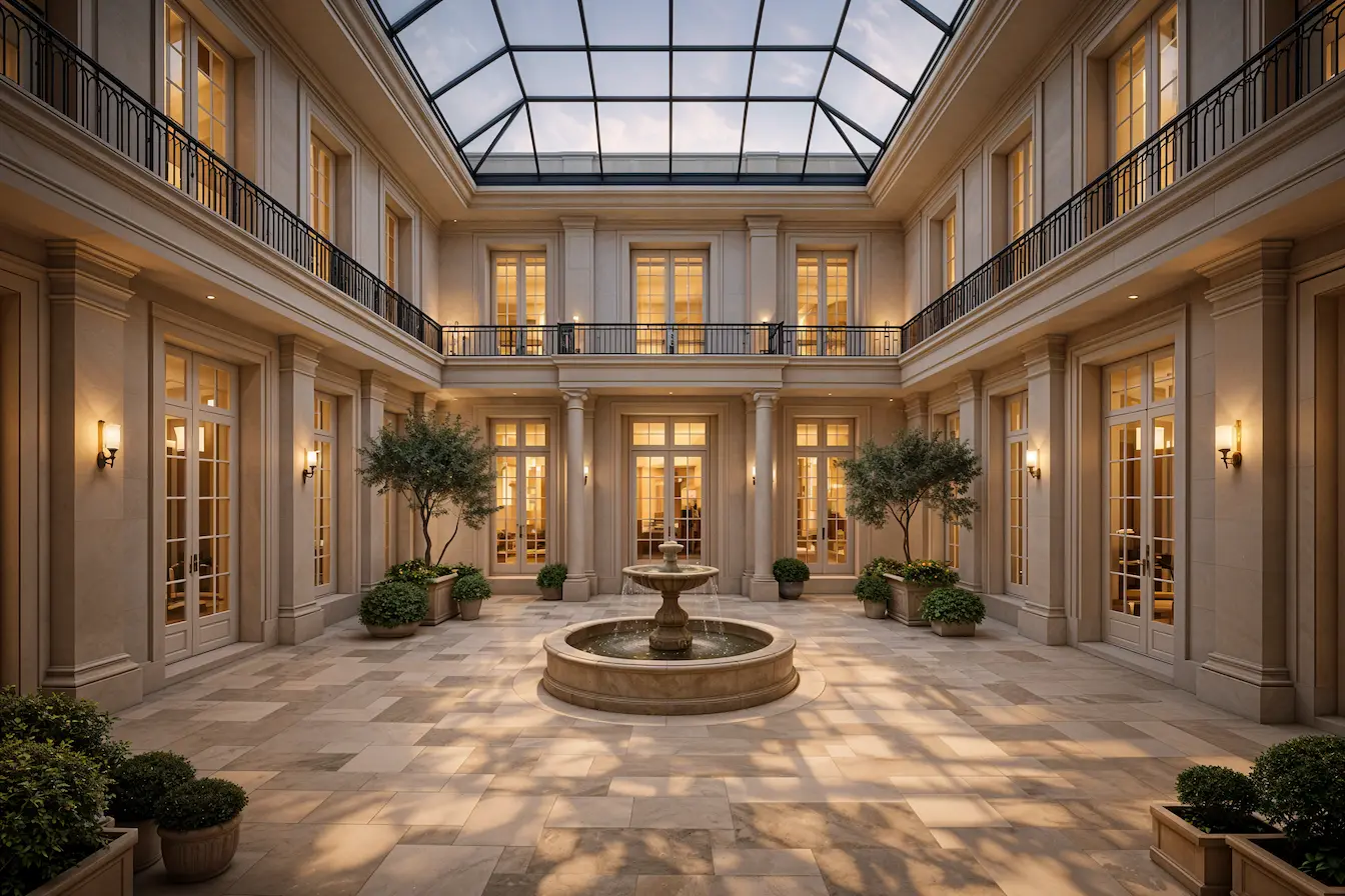 Skylit area — The Pantheon Villa, Greater Noida