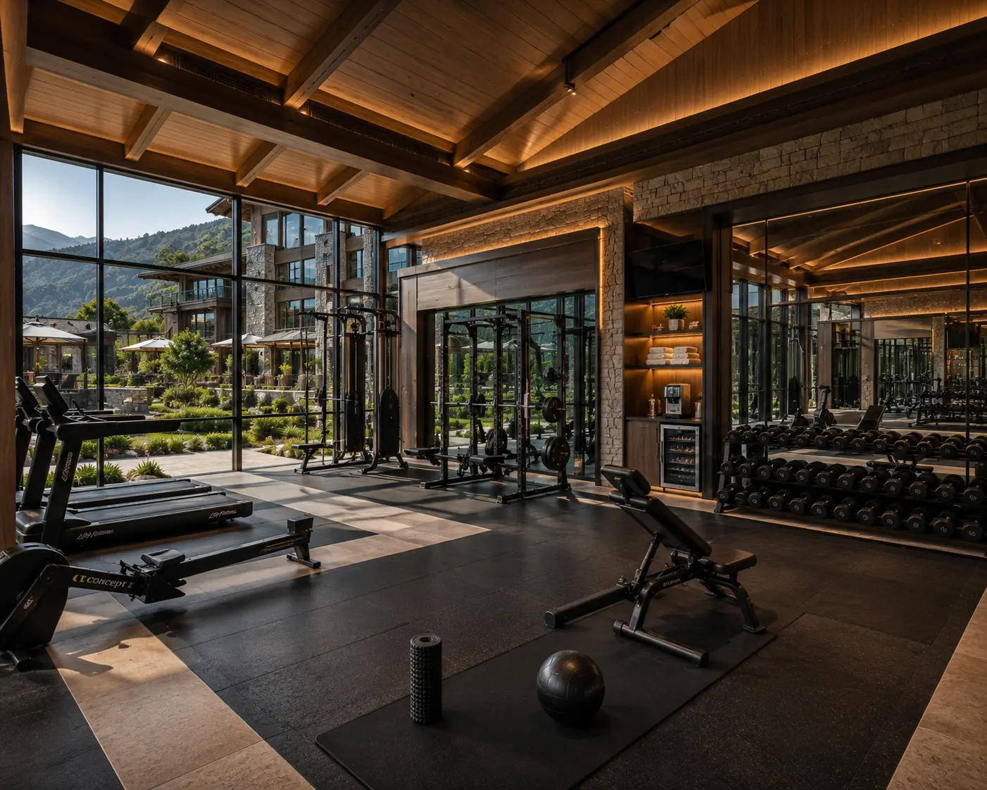 Wellness and fitness studio concept — Mukteshwar hill resort