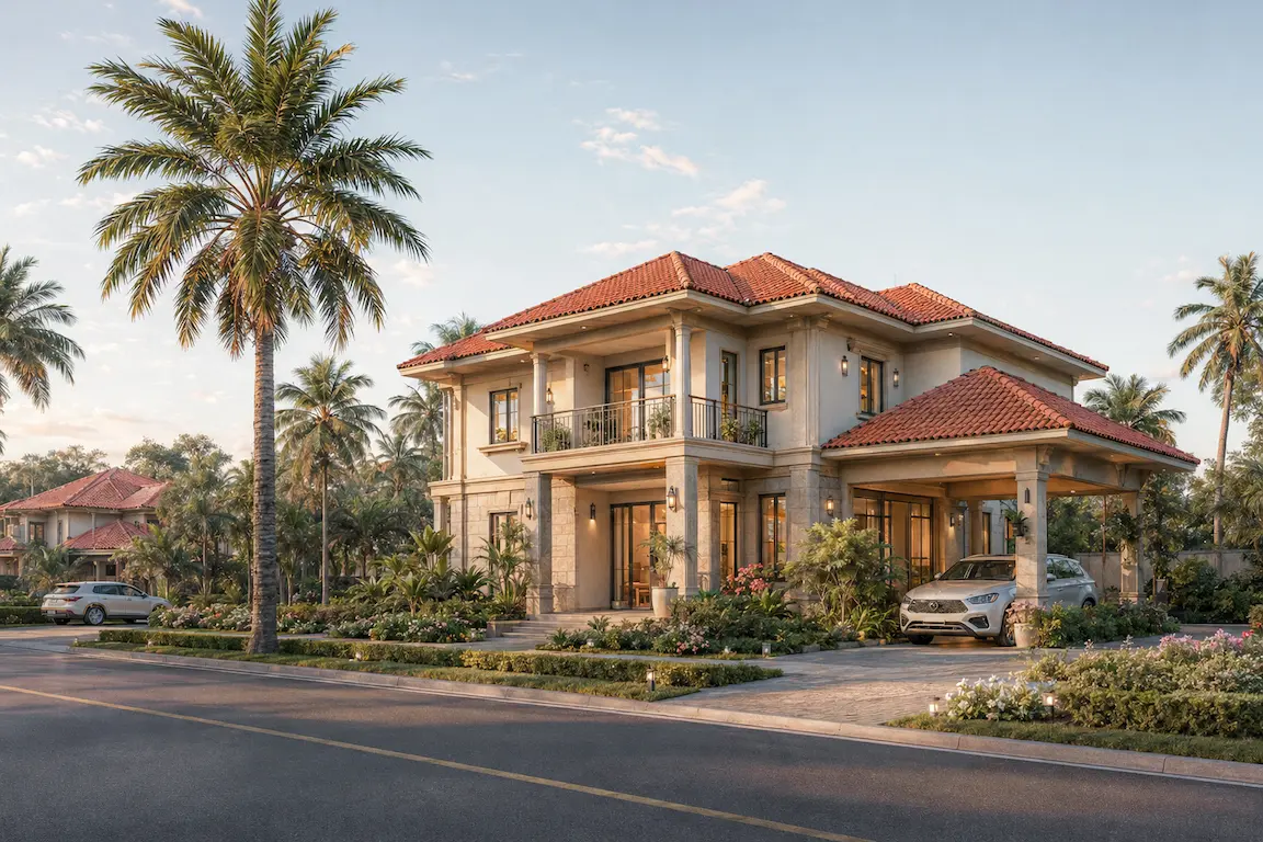 Private villa exterior concept — New Chandigarh township